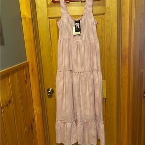 Pink Gingham Women’s Dress
